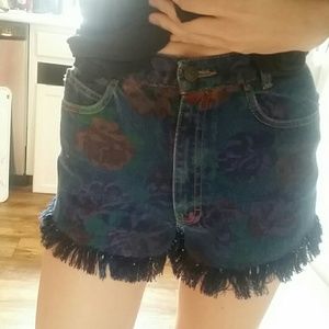 Vintage 1980's palmetto brand jean cutoff shorts